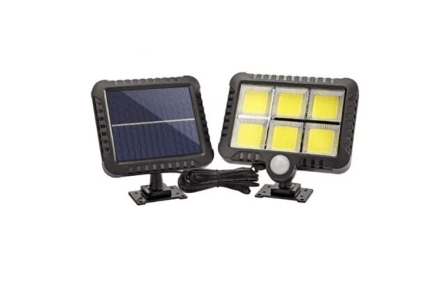 Proiector solar 100 LED COB senzor de lumina si miscare,150 W